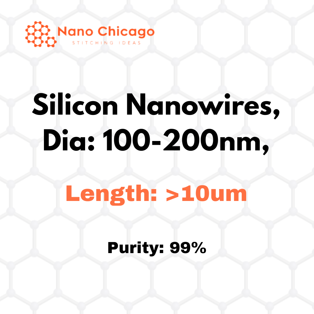 Silicon Nanowires, Dia: 100-200nm, Length: >10um, Purity: 99%