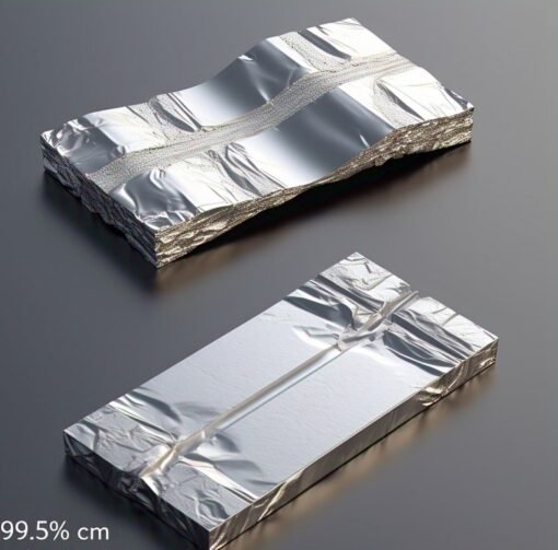 Platinum Foil, Purity 99.95%, Thickness: 1 mm, 5x5 cm