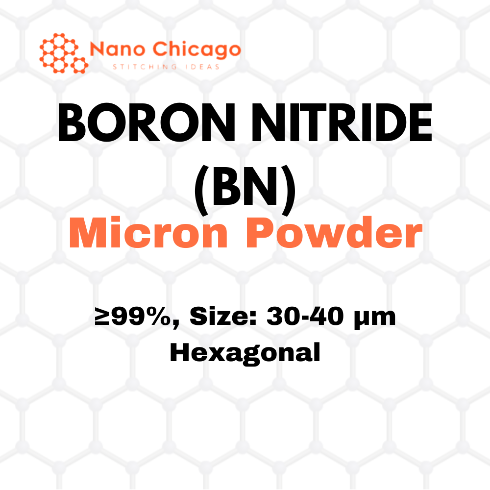 Boron Nitride (BN) Micron Powder, Purity: ≥99%, Size: 30-40 µm, Hexagonal