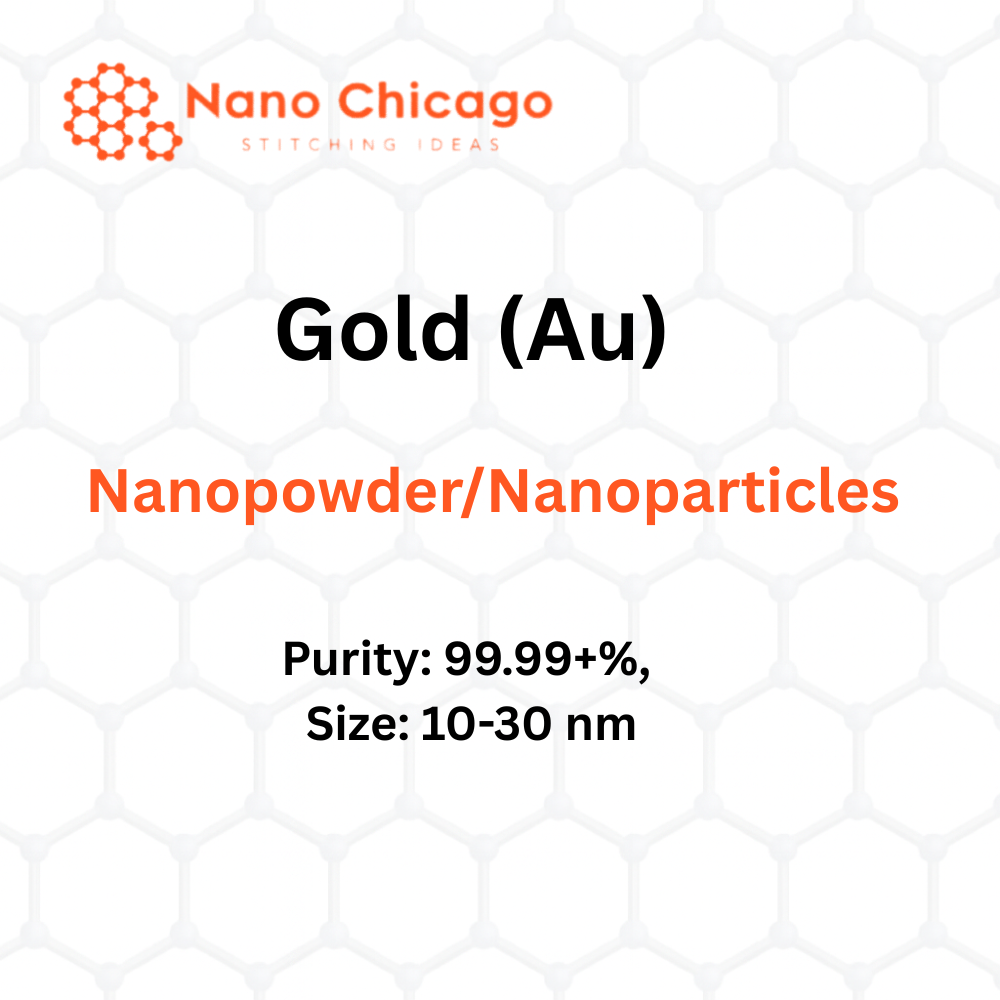 Gold (Au) Nanopowder/Nanoparticles, Purity: 99.99+%, Size: 10-30 nm
