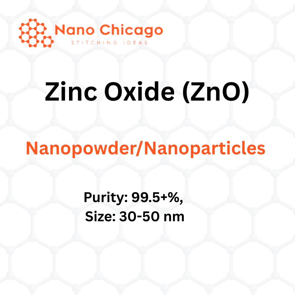 Zinc Oxide (ZnO) Nanopowder/Nanoparticles, Purity: 99.5+%, Size: 30-50 nm