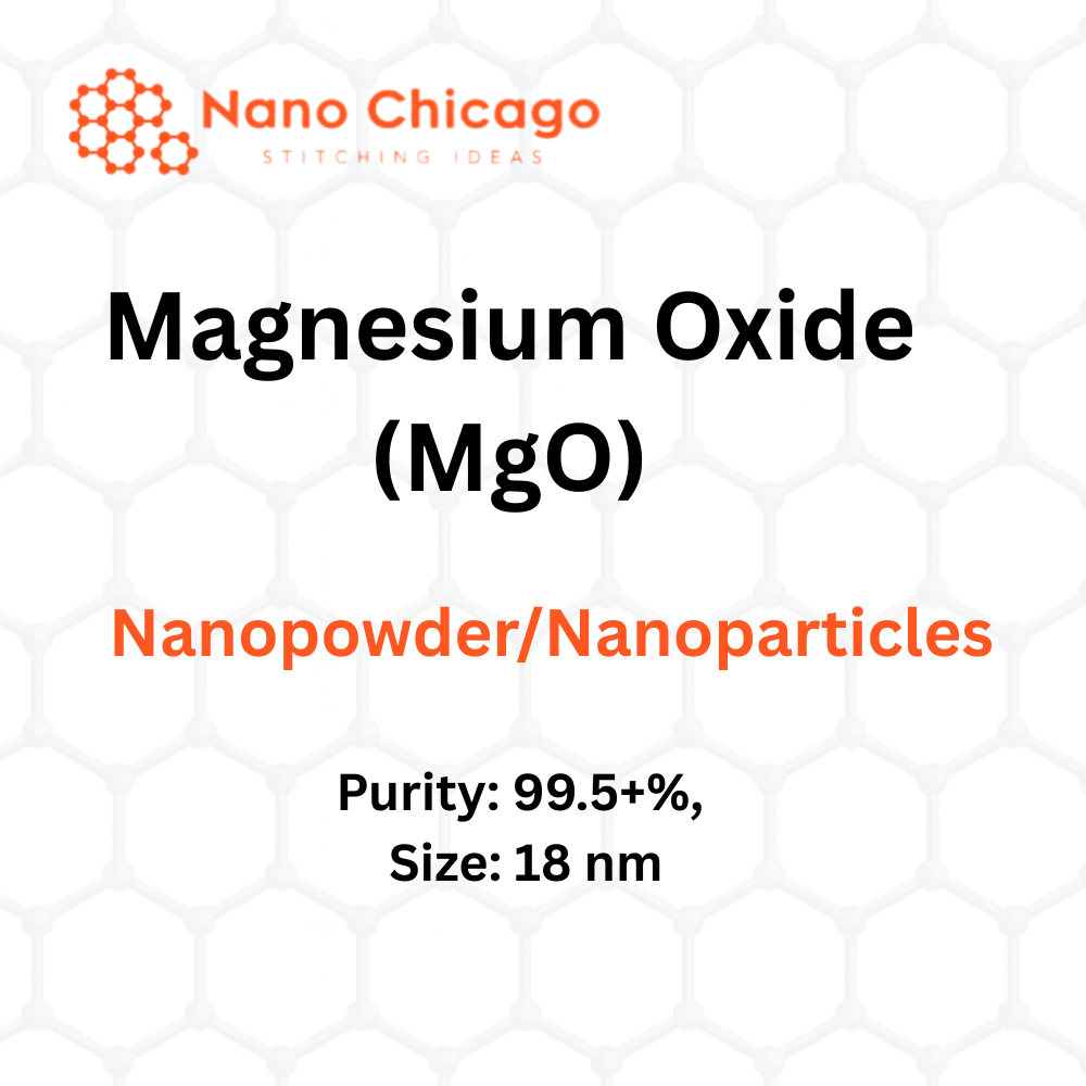 Magnesium Oxide (MgO) Nanopowder/Nanoparticles, Purity: 99.5+%, Size: 18 nm