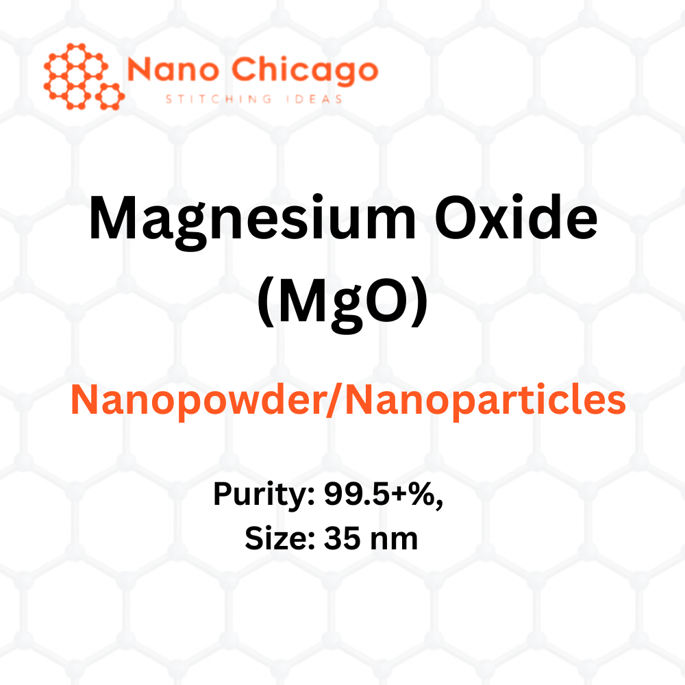 Magnesium Oxide (MgO) Nanopowder/Nanoparticles, Purity: 99.5+%, Size: 35 nm