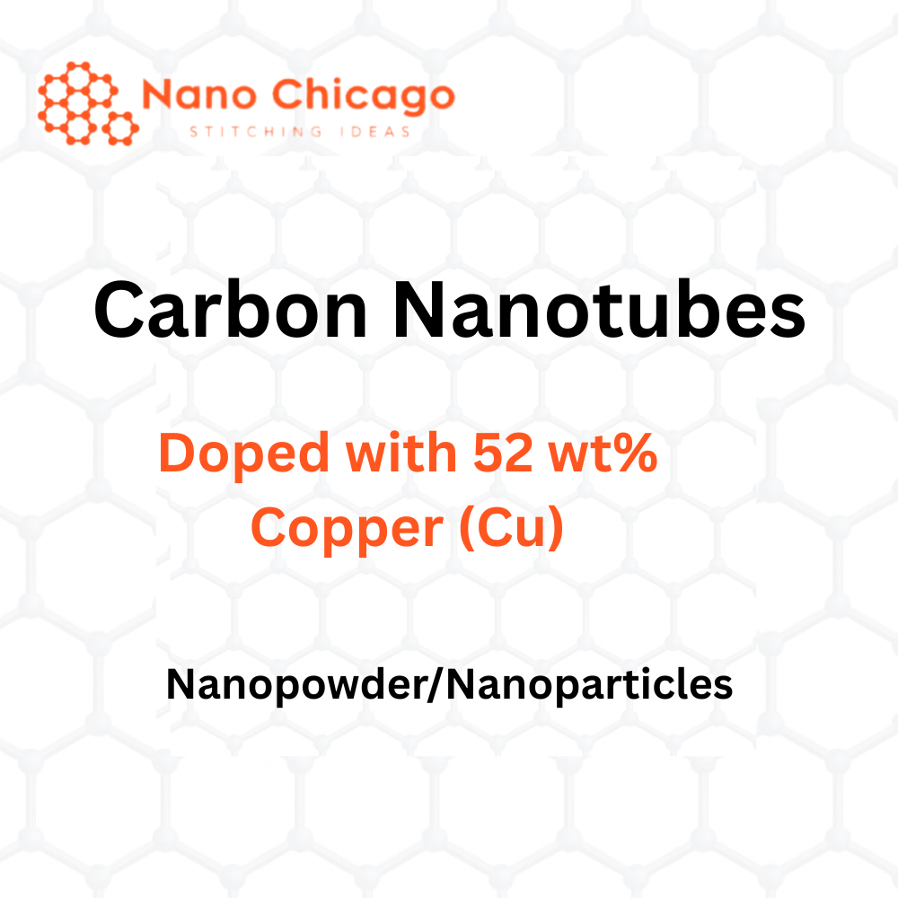Carbon Nanotubes Doped with 52 wt% Copper (Cu) Nanopowder/Nanoparticles