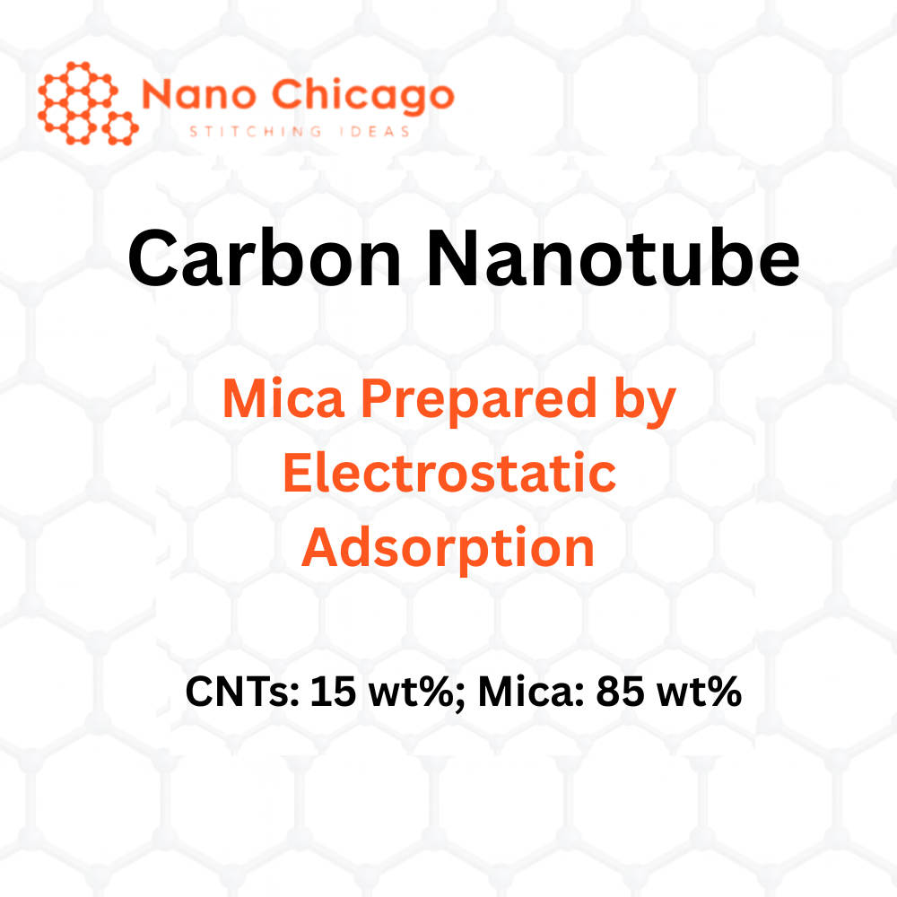 Carbon Nanotube-Mica Prepared by Electrostatic Adsorption, CNTs: 15 wt%; Mica: 85 wt%