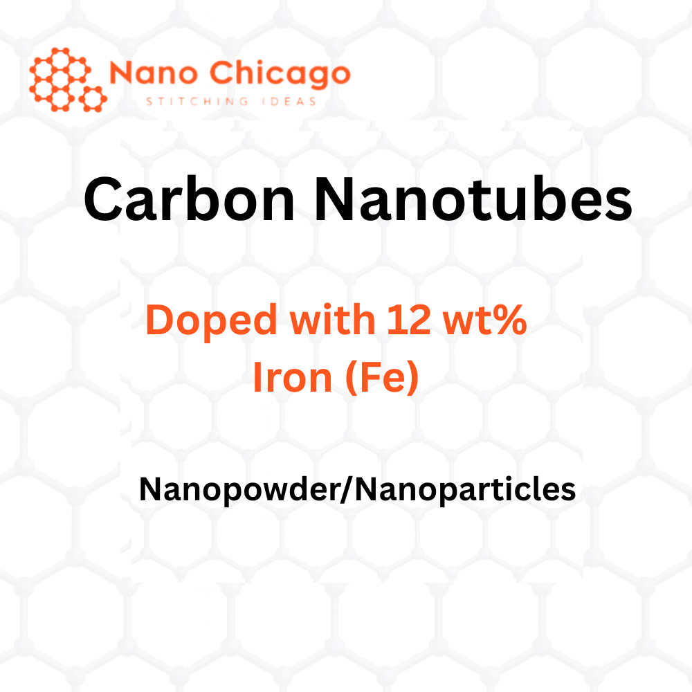 Carbon Nanotubes Doped with 12 wt% Iron (Fe) Nanopowder/Nanoparticles