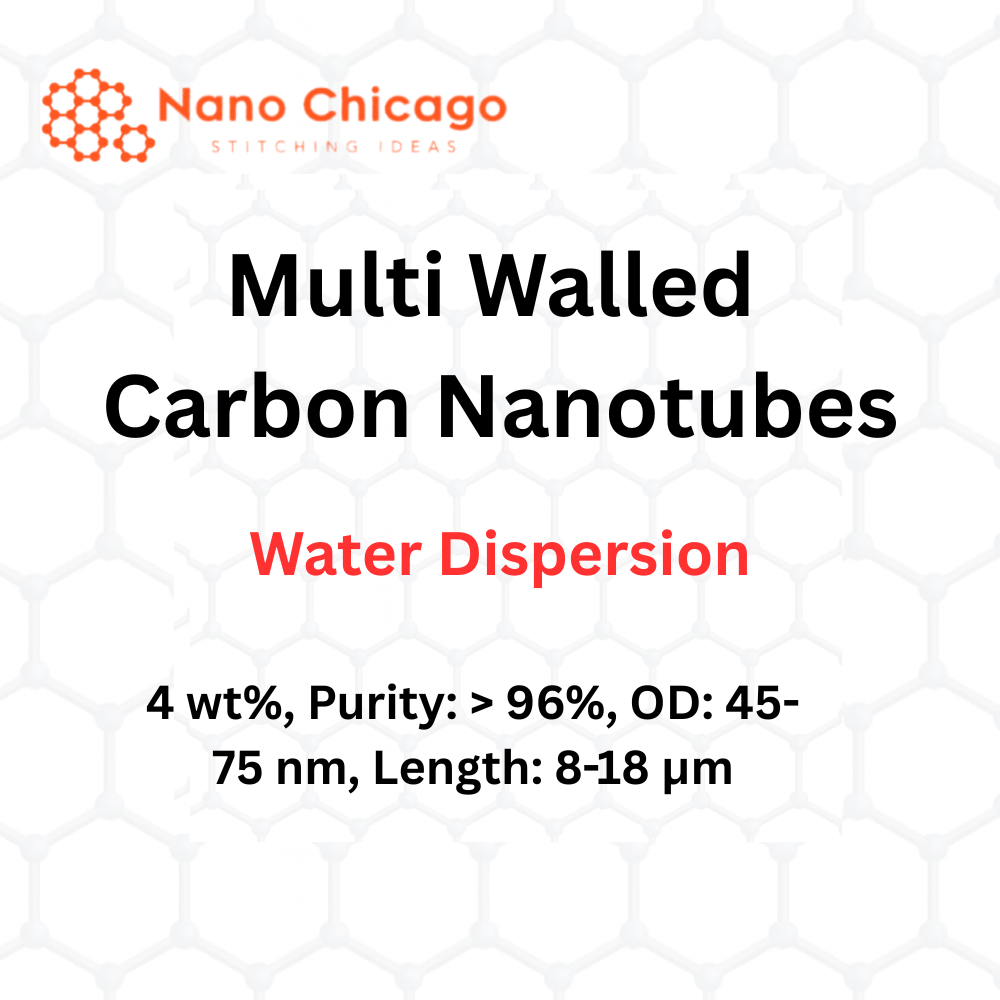 Multi Walled Carbon Nanotubes Water Dispersion, 4 wt%, Purity: > 96%, OD: 45-75 nm, Length: 8-18 µm