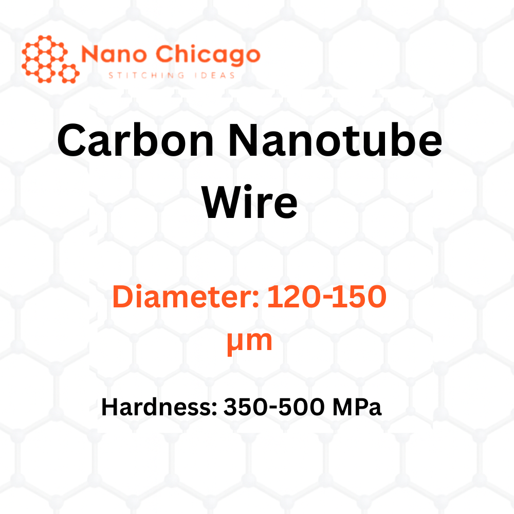 Carbon Nanotube Wire, Diameter: 120-150 μm, Hardness: 350-500 MPa