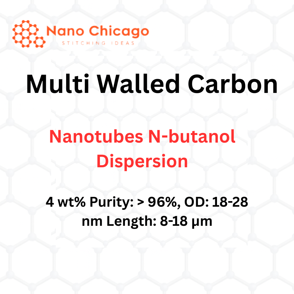 Multi Walled Carbon Nanotubes N-butanol Dispersion, 4 wt%, Purity: > 96%, OD: 18-28 nm, Length: 8-18 µm