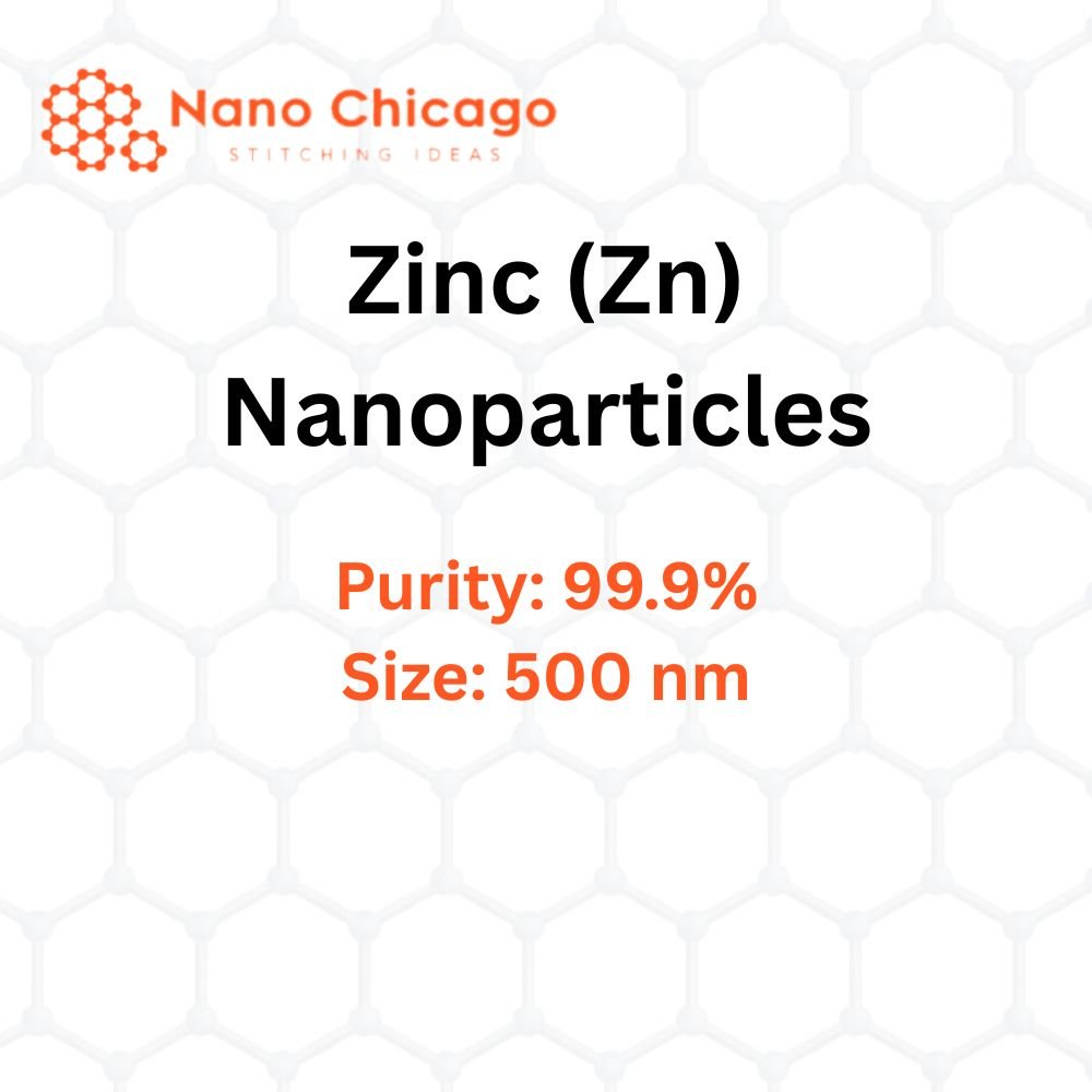 Zinc (Zn) Nanopowder/Nanoparticles, Purity: 99.9%,Size: 500 nm