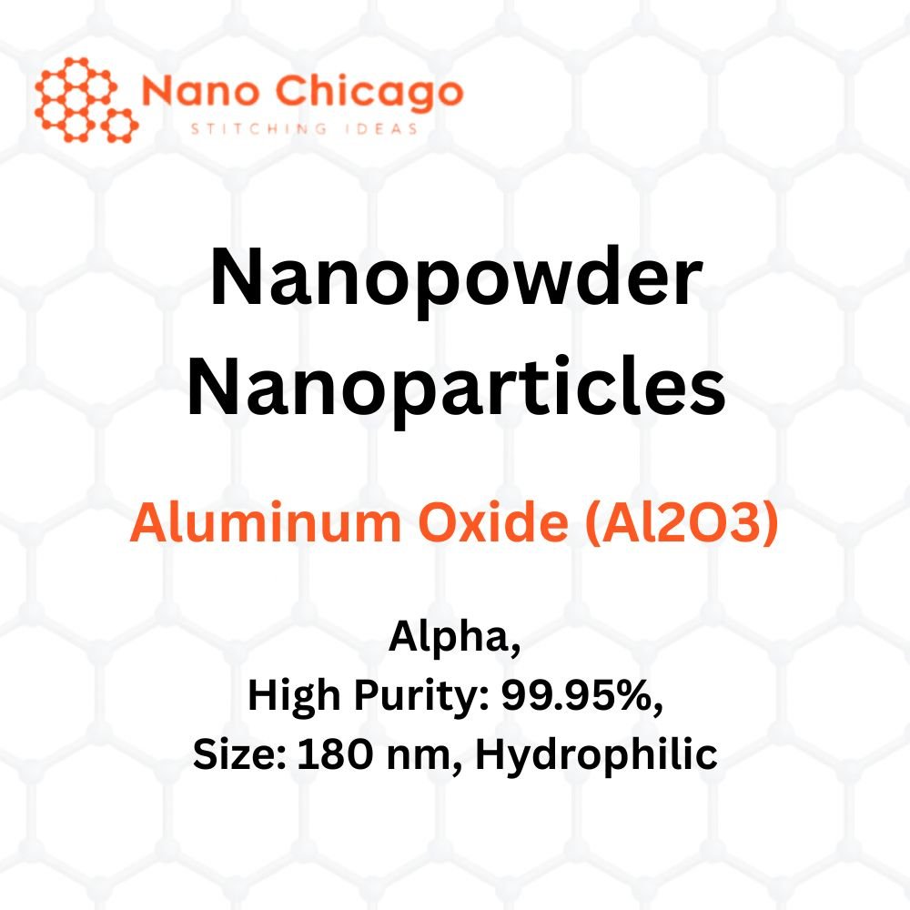 Aluminum Oxide (Al2O3) Nanopowder/Nanoparticles, Alpha, High Purity: 99.95%, Size: 180 nm, Hydrophilic