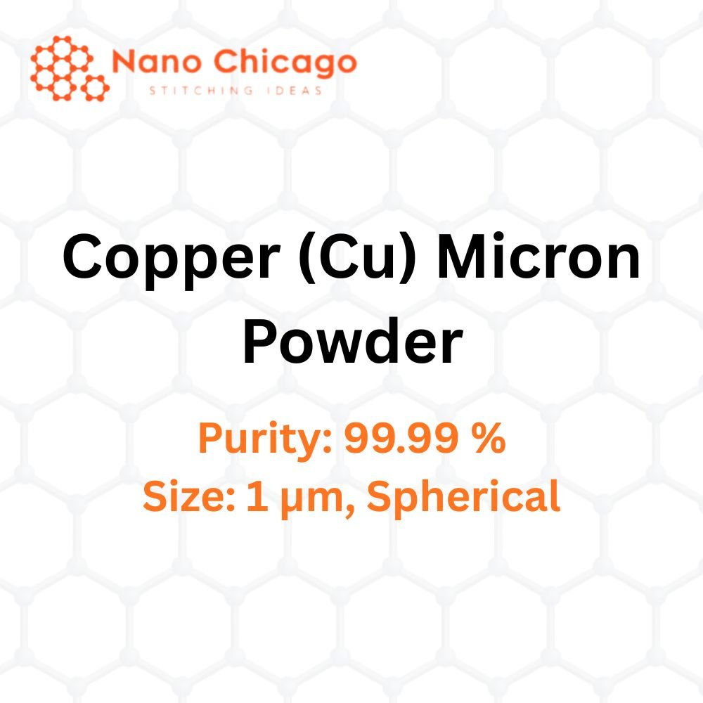 Copper (Cu) Micron Powder, Purity: 99.99 %, Size: 1 µm, Spherical
