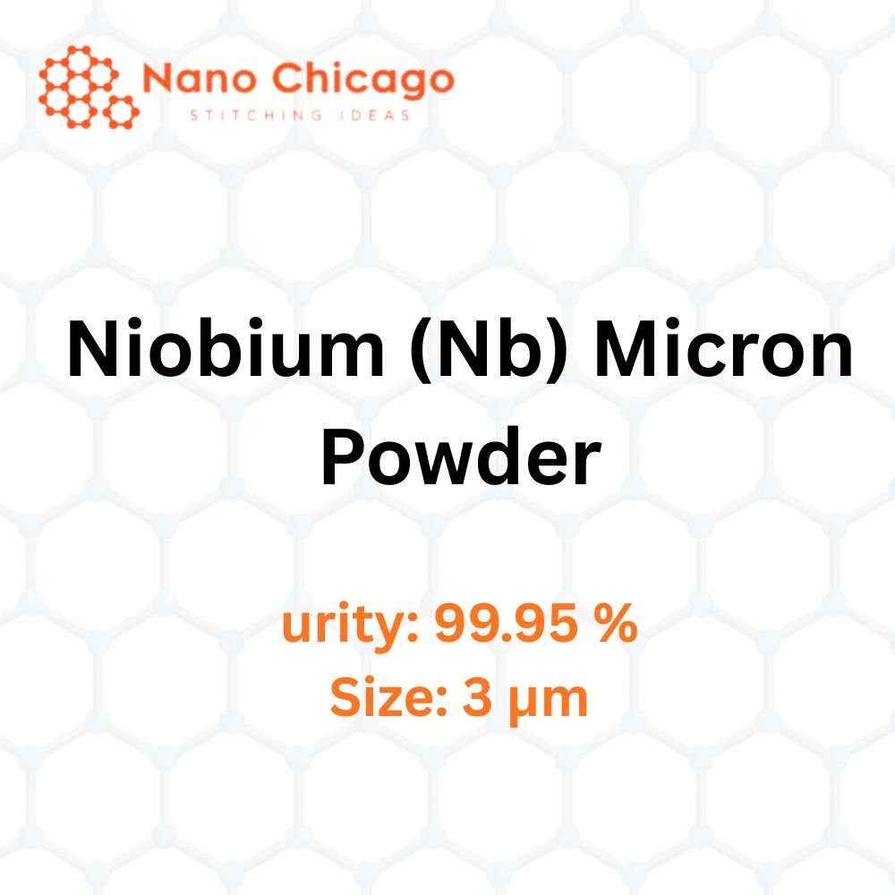 Niobium (Nb) Micron Powder, Purity: 99.95 %, Size: 3 µm