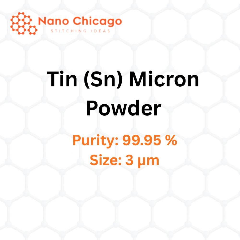 Tin (Sn) Micron Powder, Purity: 99.95 %, Size: 3 µm