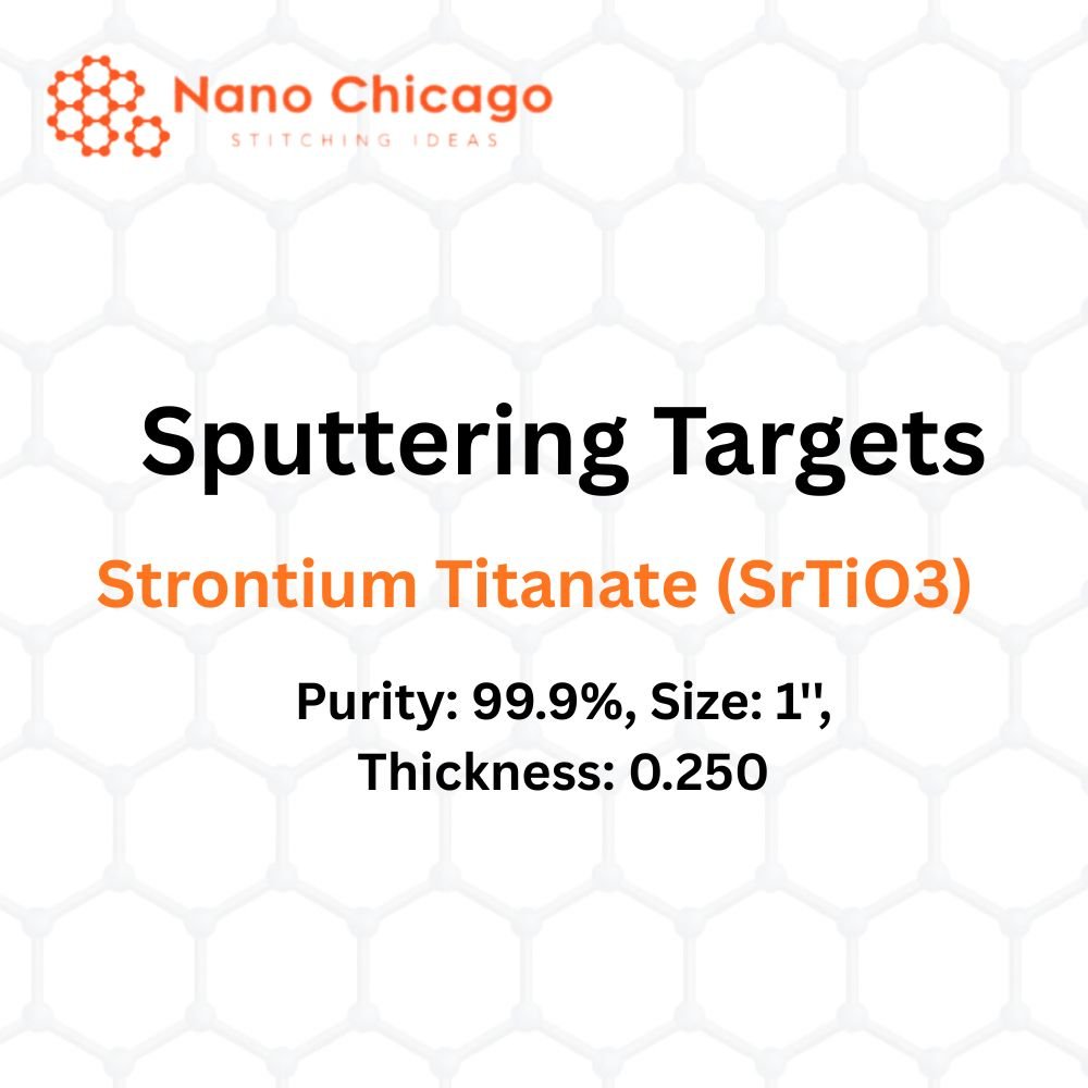 Strontium Titanate (SrTiO3) Sputtering Targets, Purity: 99.9%, Size: 1'', Thickness: 0.250