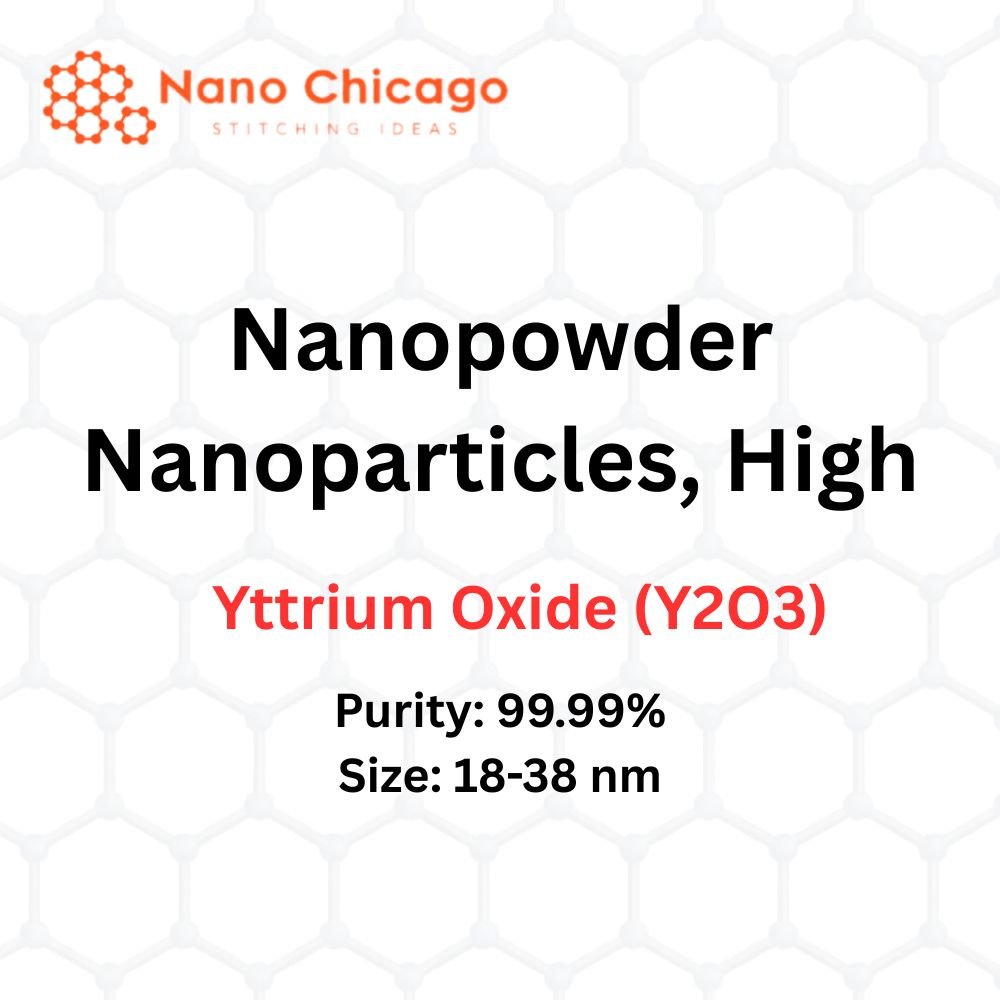 Yttrium Oxide (Y2O3) Nanopowder/Nanoparticles, High Purity: 99.99%, Size: 18-38 nm