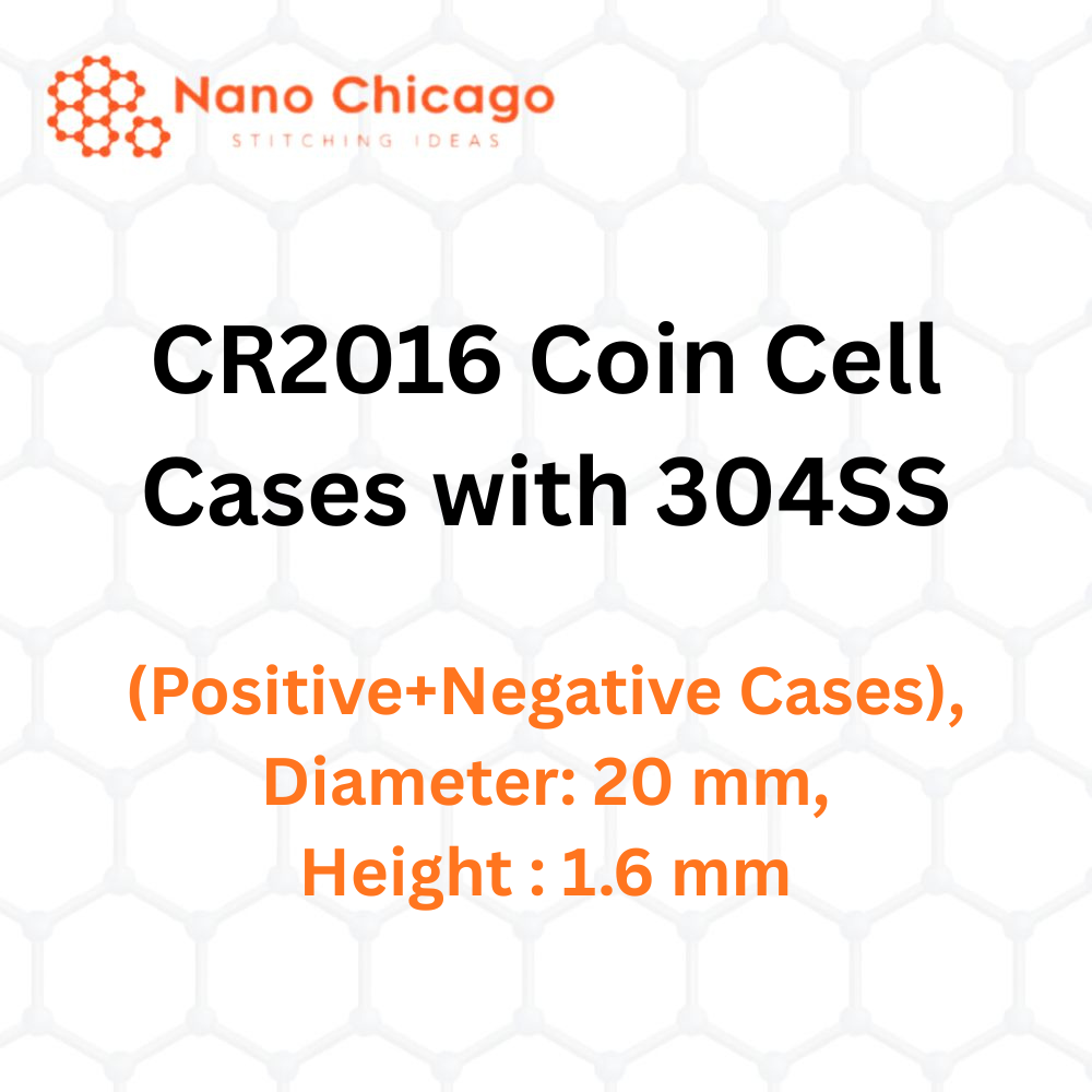CR2016 Coin Cell Cases with 304SS (Positive+Negative Cases), Diameter: 20 mm, Height : 1.6 mm