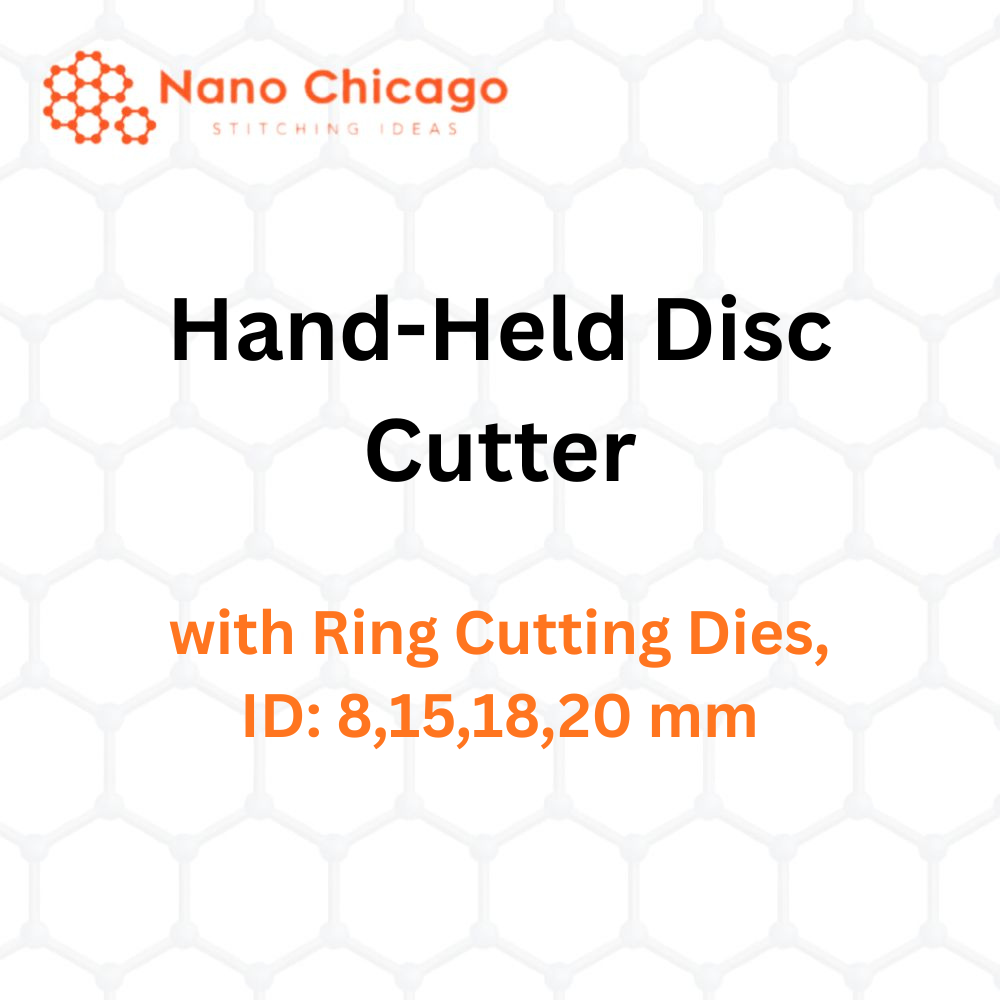 Hand-Held Disc Cutter with Ring Cutting Dies, ID: 8,15,18,20 mm