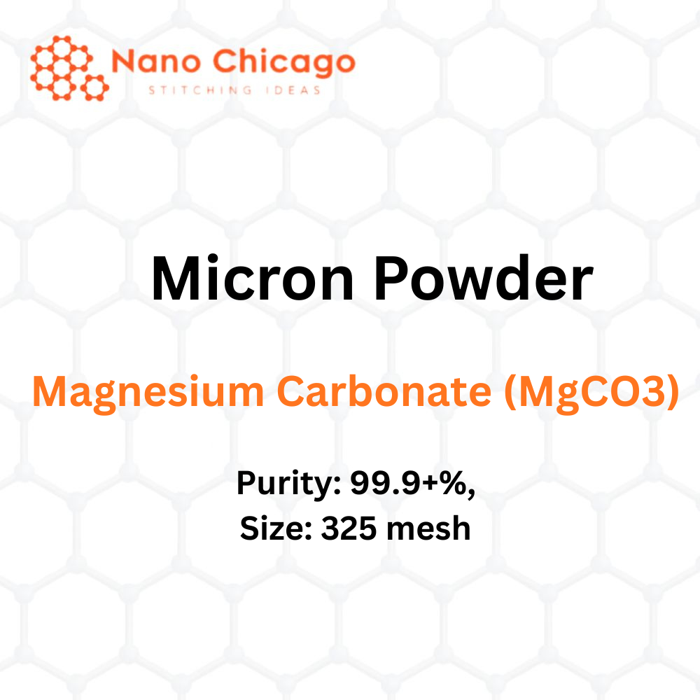 Magnesium Carbonate (MgCO3) Micron Powder, Purity: 99.9+%, Size: 325 mesh