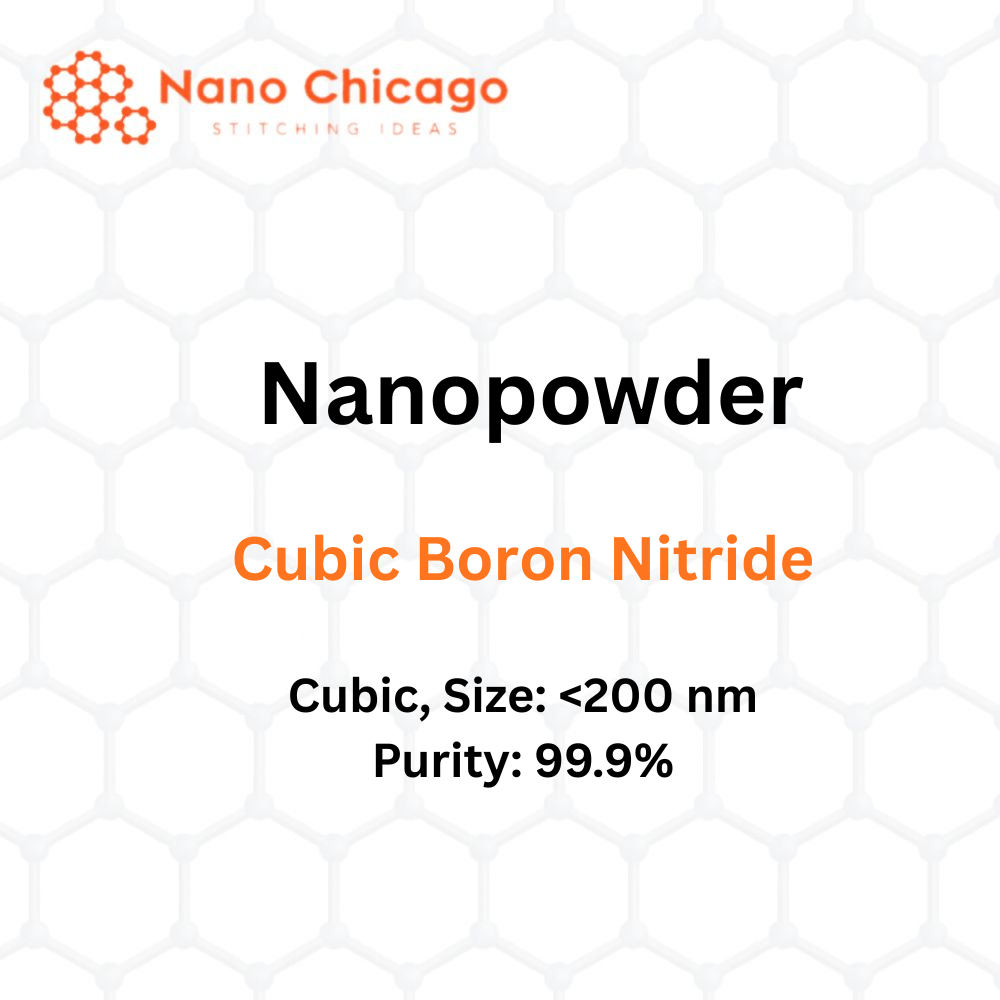 Cubic Boron Nitride Nanopowder, Cubic, Size: <200 nm Purity: 99.9%