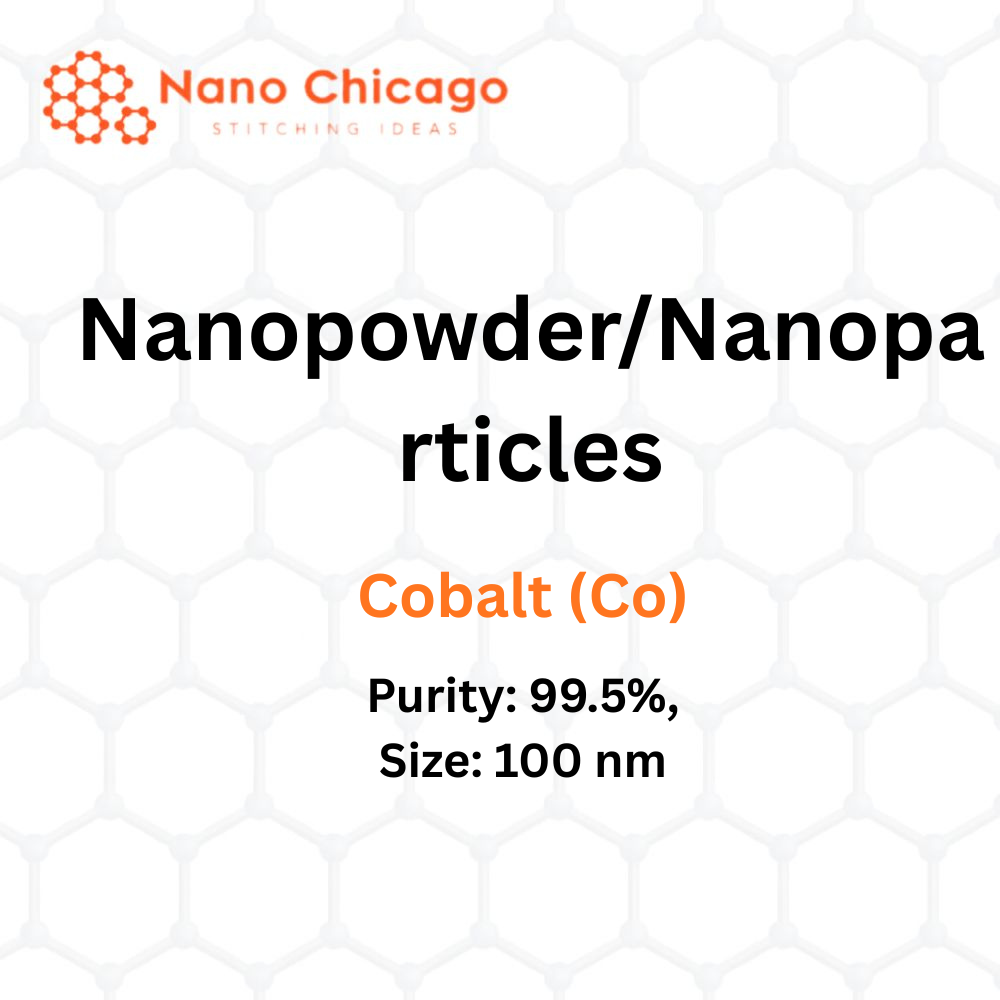 Cobalt (Co) Nanopowder/Nanoparticles, Purity: 99.5%, Size: 100 nm