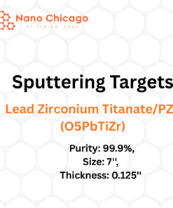 Lead Zirconium Titanate/PZT (O5PbTiZr) Sputtering Targets, Purity: 99.9%, Size: 7'', Thickness: 0.125''